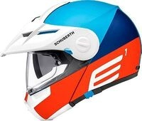 Schuberth E1 Cut, Klapphelm - Matt-Blau/Wei&szlig;/Orange - XS (52/53)