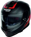Nolan N80-8 Staple N-Com, Integralhelm - Matt-Schwarz/Rot - L