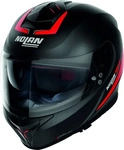 Nolan N880005330541, Nolan N80-8 Staple N-Com, Integralhelm - Matt-Schwarz/Rot - L