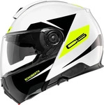 Schuberth 4159009360, Schuberth C5 Eclipse, Klapphelm - Schwarz/Wei&szlig;/Neon-Gelb - 3XL