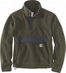 Carhartt Relaxed Fit, Fleece-Pullover - Dunkelgr&uuml;n - M
