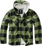 Brandit Lumberjack Winter, Kapuzenjacke - Schwarz/Oliv - L