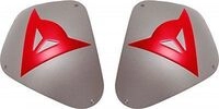 Dainese Sport Aluminium kit, Schulterkappen - Silber/Rot