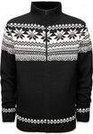 Brandit Norweger, Strickjacke - Schwarz/Wei&szlig; - L