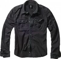 Brandit Vintage, Hemd - Schwarz - 3XL