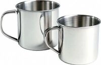 Mil-Tec Edelstahl, Becher - Silber - 500 ml