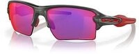 Oakley Flak 2.0 XL Road, Sonnenbrille - Matt Grau/Rot Gelb/Violett-Verspiegelt