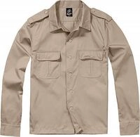 Brandit US, Hemd - Beige - S