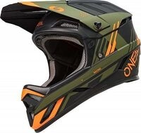 ONeal Backflip Strike S23, Fahrradhelm - Matt Schwarz/Orange/Oliv - XL