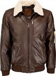 Top Gun Rafel, Lederjacke - Braun - 56