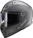 LS2 FF811 Vector II Solid, Integralhelm - Grau - XS