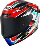 Suomy TX-Pro Flat Out Carbon, Integralhelm - Schwarz/Rot/Silber/Blau - XL