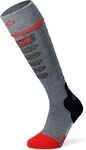 Lenz Heat Sock 5.1 Toe-Cap Slim, Str&uuml;mpfe beheizbar - Grau/Rot - 42 EU - 44 EU