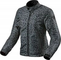 Revit Shade H2O Leopard, Textiljacke wasserdicht Damen - Schwarz/Dunkelgrau - L