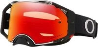 Oakley Airbrake MX, Crossbrille Prizm - Schwarz/Grau Orange/Rot-Verspiegelt