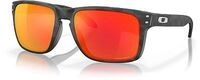 Oakley Holbrook XL Camo Ruby, Sonnenbrille - Matt Schwarz/Grau Orange/Rot-Verspiegelt