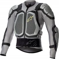 Alpinestars Bionic Action V2, Protektorenjacke - Grau/Schwarz/Neon-Gelb - M