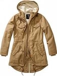 Brandit Marsh Lake Parka, Textiljacke Damen - Beige - XL