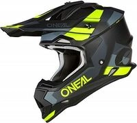ONeal 2SRS Spyde S23, Motocrosshelm - Matt Schwarz/Grau/Neon-Gelb - M