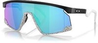 Oakley BXTR Sapphire, Sonnenbrille - Matt Schwarz/Wei&szlig;/Grau Blau/Violett-Verspiegelt