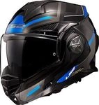 LS2 FF901 Advant X Spectrum, Modularhelm - Schwarz/Grau/Blau - S