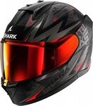 Shark D-Skwal 3 Blast-R, Integralhelm - Schwarz/Grau/T&uuml;rkis - M