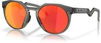 Oakley HSTN Ruby, Sonnenbrille - Matt Grau/Dunkelgrau Orange/Rot-Verspiegelt
