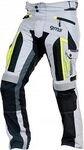 GMS-Moto Everest, Textilhose wasserdicht - Hellgrau/Schwarz/Neon-Gelb - XS