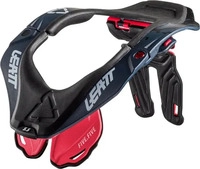 Leatt 1022111730, Leatt 5.5, Nackenst&uuml;tze - Schwarz/Dunkelblau/Orange - S/M