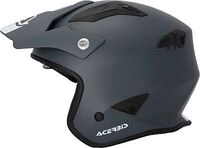 Acerbis Aria Solid, Jethelm - Matt Dunkelgrau/Wei&szlig; - XS