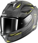 Shark Skwal i3 Linik, Integralhelm - Matt Grau/Gelb/Dunkelgrau - L