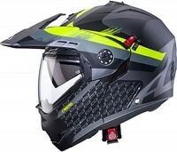 Caberg Tourmax X Sarabe, Klapphelm - Matt Grau/Schwarz/Neon-Gelb - L