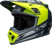 Bell MX-9 MIPS Alter Ego Camo, Motocrosshelm - Schwarz/Grau/Neon-Gelb - S