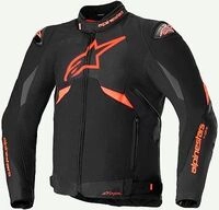 Alpinestars T-GP R V3, Textiljacke Drystar - Schwarz/Neon-Rot/Wei&szlig; - M