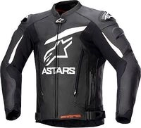 Alpinestars GP Plus V4, Lederjacke - Schwarz/Wei&szlig; - 50