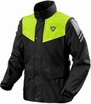 Revit Nitric 4 H2O, Regenjacke - Schwarz/Neon-Gelb - XS