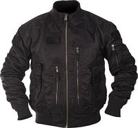 Mil-Tec US Tactical Flieger, Textiljacke - Schwarz - S