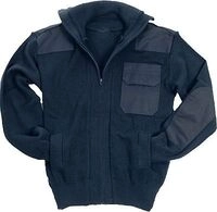 Mil-Tec Strick, Textiljacke - Dunkelblau - 48