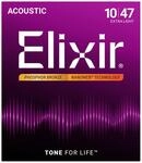 Elixir 16002 Nanoweb Acoustic Ph Bronze 10-47 Westerngitarrensaiten