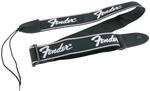 Fender Gitarrengurt Running Logo Black/White Gitarrengurt Schwarz