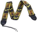Fender Monogrammed Strap Black/Yellow/Brown Gitarrengurt Multicolour