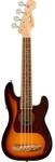 Fender Fullerton Precision Bass Ukulele 3-Color Sunburst Fretted Bass Ukulele 