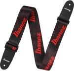Ibanez GSD50-RD Strap Gitarrengurt Schwarz-Rot