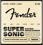 Fender E-Gitarren Saiten Super 250XS 8-38 Nickel Plated Steel E-Gitarrensaiten