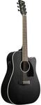 Ibanez PF16MWCE-WK Weathered Black Open Pore Westerngitarre Schwarz