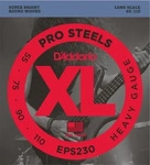 D'Addario EPS230, D'Addario 4er Bass XL Pro Steels 55-110 55-75-90-110 EPS230