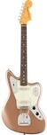 Fender American Professional Classic Jaguar RW Faded Firemist Gold E-Gitarre Gold