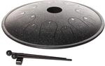 Fame Copper Tongue Drum 14" Natural C Black Sparkle Steel Tongue Drum Schwarz