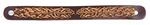 Fame Straplink Brown Embossed Flower