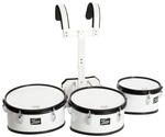 Fame Marching TimpTom Set, 10", 12", 13" Marching Set Wei&szlig;